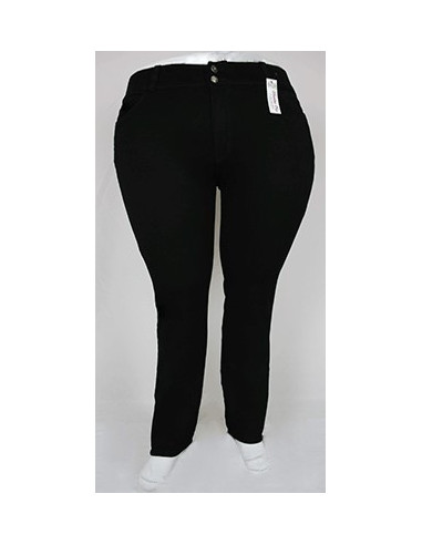 Pantalon-jean-talla-grande-26-negro-cierre-con-cremallera-bota-recta-BELMODA-R0556