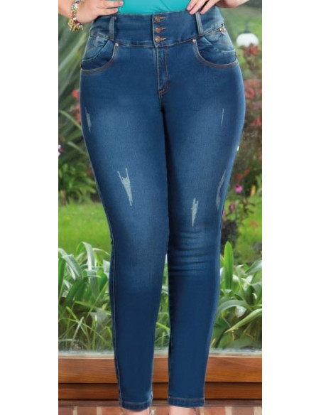 Pantalon-jean-talla-grande-22-azul-con-diseño-rasgado-en-las-botas-JOANS-R0565
