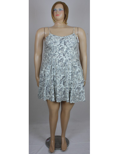 Vestido-corto-talla-grande-2XL-blaco-con-flores-negras-OLD-NAVY-R0574