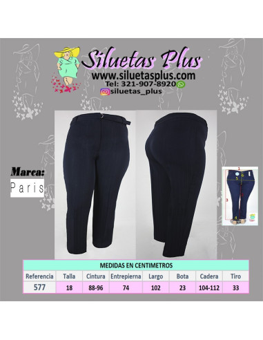 Pantalon-talla-grande-18-azul-oscuro-en-tela-con-diseño-de-rayas-brillantes-PARIS-R0577