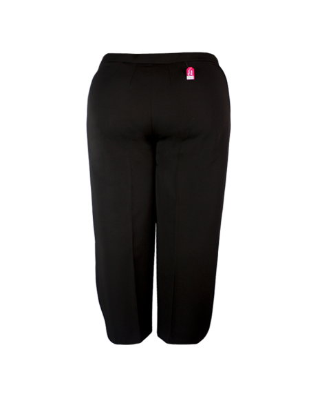 Pantalon-talla-grande-18-café-en-tela-bota-recta-con-cadera-ajustable-R0578