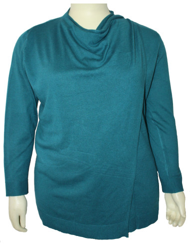 Cardigan-talla-grande-gordita-3XL-verde-para-protegerte-del-frio-FADED-GLORY-R0603-3XL-VM