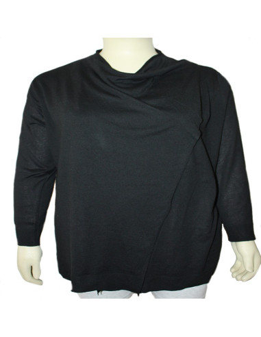 Cardigan-talla-grande-gordita-3XL-negro-para-protegerte-del-frio-FADED-GLORY-R0603-3XL-N