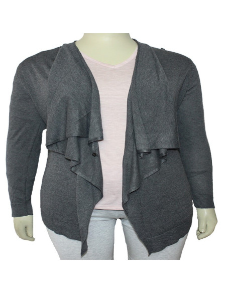 Cardigan-talla-grande-gordita-2XL-gris-para-protegerte-del-frio-FADED-GLORY-R0603-2XL-G