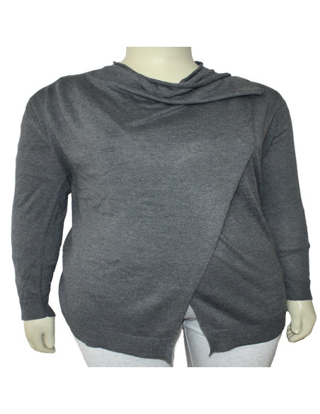 Cardigan-talla-grande-gordita-XL-gris-para-protegerte-del-frio-FADED-GLORY-R0603-XL-G