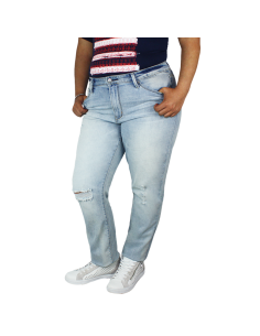 Pantalon-jean-talla-grande-gordita14-azul-claro-desgaste-en-piernas-SIGNATURE-R0610 2
