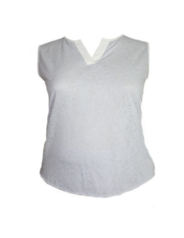 Blusa-talla-grande-gordita-2XL-gris-manga-cisa-VANHEUSEN-R0611