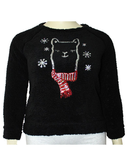 Saco-talla-grande-gordita-2XL-tela-ovejera-negro-FADED-GLORY-R0612-2XL