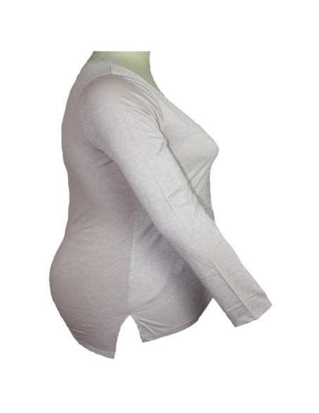 Blusa-talla-grande-gordita-2XL-beige-brillante-manga-larga-FADED-GLORY-R0613