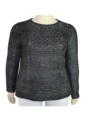 Saco-talla-gande-gordita-XL-negro-cuello-redondo-manga-larga-FADED-GLORY-R0614