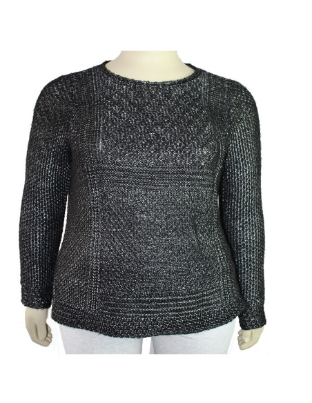 Saco-talla-gande-gordita-XL-negro-cuello-redondo-manga-larga-FADED-GLORY-R0614