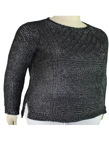 Saco-talla-gande-gordita-XL-negro-cuello-redondo-manga-larga-FADED-GLORY-R0614