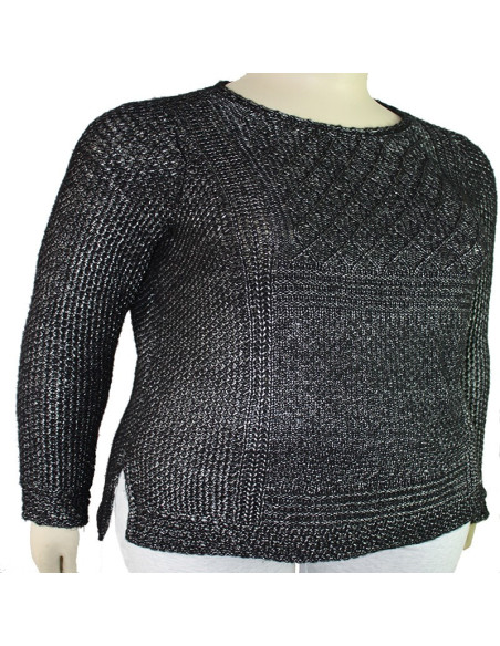 Saco-talla-gande-gordita-XL-negro-cuello-redondo-manga-larga-FADED-GLORY-R0614