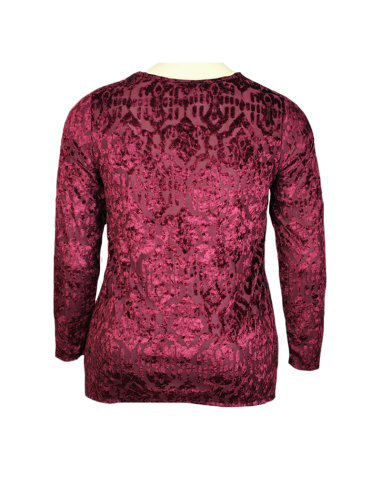 Blusa-talla-grande-gordita-2XL-diseño-traslucido-manga-larga-WITHE-STAG-R0615