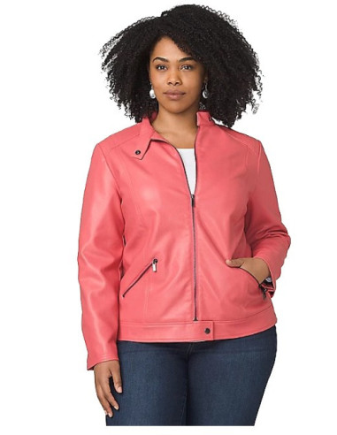 Chaqueta-talla-grande-gordita-2XL-cuero-vegano-color-salmon-ROZ&ALI-R0625-2XL