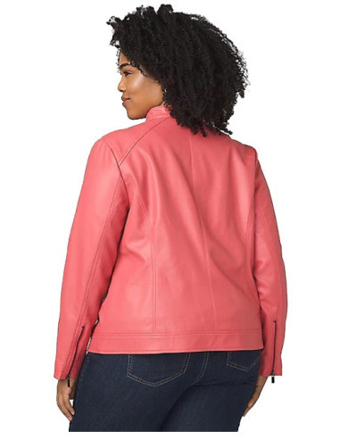 Chaqueta-talla-grande-gordita-2XL-cuero-vegano-color-salmon-ROZ&ALI-R0625-2XL