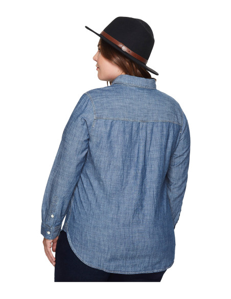 Blusa-talla-grande-gordita-3XL-azul-en-jean-manga-larga-LEVIS-R0628-3XL