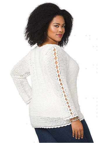 Saco-talla-grande-gordita-XL-tejidomanga-3/4-cordon-en-el-cuello-WESTPORT-R0630-XL