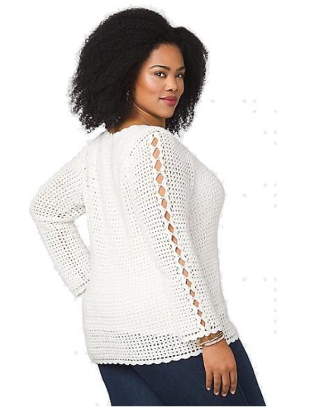 Saco-talla-grande-gordita-XL-tejidomanga-3/4-cordon-en-el-cuello-WESTPORT-R0630-XL