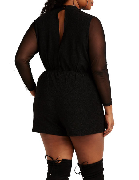 Romper-talla-gande-gordita-3XL-negro-estilo-orto-manga-larga-en-velo-CHARLOTTE-ROUSSE-R0633