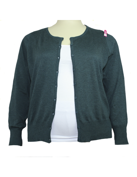 Saco-talla-grande-gordita-3XL-verde-cierre-con-botones-manga-larga-LANE-BRYANT-R0647-3XL-VERDE-