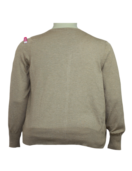 Saco-talla-grande-gordita-2XL-caqui-cierre-con-botones-manga-larga-LANE-BRYANT-R0647-2XL-CAQUI-