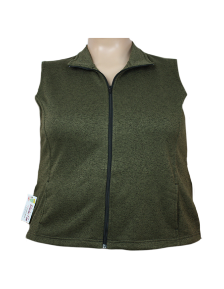 Chaleco-talla-grande-gordita-XL-verde-con-cremallera-y-dos-bolsillos-RIDERS-BY-LEE-R0654
