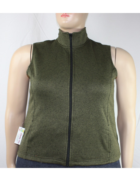 Chaleco-talla-grande-gordita-XL-verde-con-cremallera-y-dos-bolsillos-RIDERS-BY-LEE-R0654