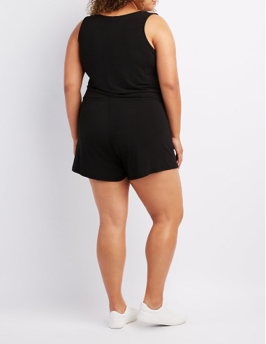 Vestido-talla-grande-3XL--romper-negrocon-cremallera-dorada-en-el-pecho-AMBIANCE-R0655