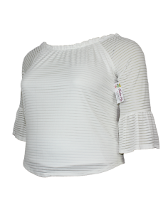 Blusa-talla-grande-gordita-2XL-marfil-cuello-redondo-resortado-OLIVIA-BLUE-R0457 2