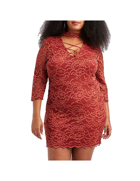 Vestido-talla-grande-gordita-2XL-color-amber-manga-larga-elegante-AMBIANCE-R0660