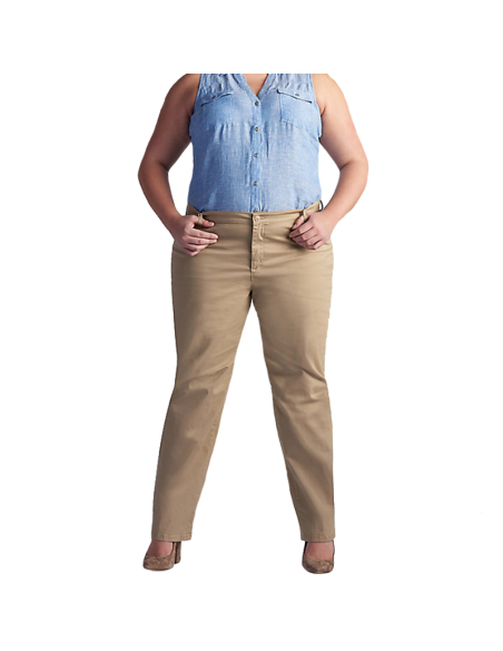 Pantalon-talla-grande-gordita-16-dril-caqui-cierre-con-cremallera-y-boton-LEE-R0668-16-1