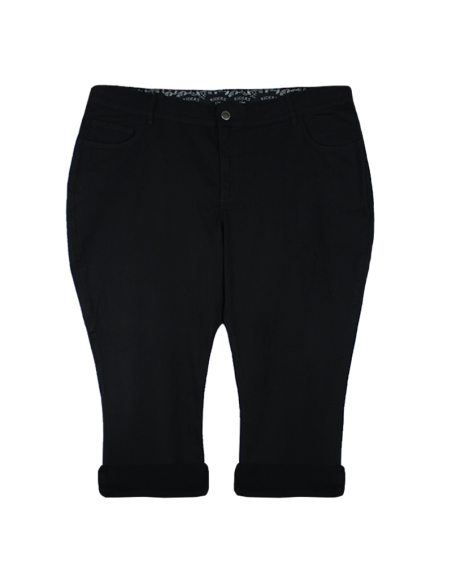 Pantalon-capri-talla-grande-gordita-26-negro-con-bota-recogida-FADED-GLORY-R0680