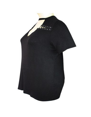 Blusa-talla-grande-gordita-3XL-negro-con-cuello-en-v-tipochoker-CHARLOTTE-ROUSE-R0687