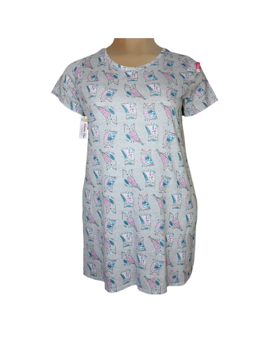 Pijama-talla-grande-gordita-2XL-cuello-redondo-con-estampado--SECRET-TREASURES-R0688-2