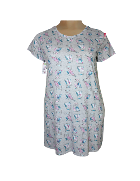 Pijama-talla-grande-gordita-2XL-cuello-redondo-con-estampado--SECRET-TREASURES-R0688-2