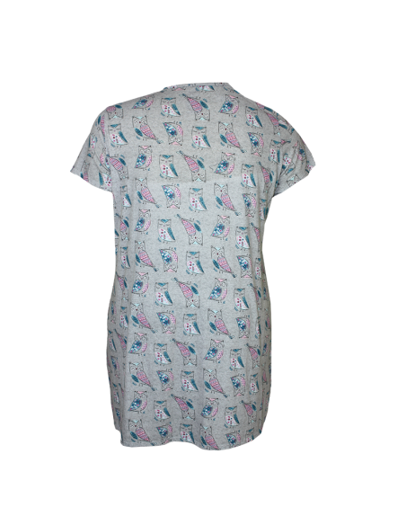 Pijama-talla-grande-gordita-2XL-cuello-redondo-con-estampado--SECRET-TREASURES-R0688-2