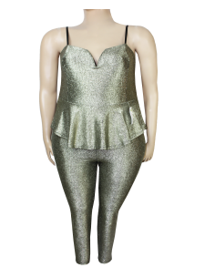 Vestido-talla-grande-gordita-3XL-enterizo-color-metalico-oro-brillante-CHARLOTTE-ROUSSE-R0693