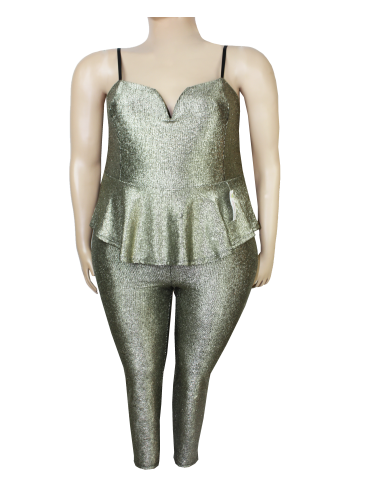 Vestido-talla-grande-gordita-3XL-enterizo-color-metalico-oro-brillante-CHARLOTTE-ROUSSE-R0693