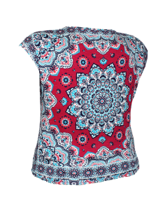 Blusa-talla-grande-gordita-2XL-tonos-rojos-manga-corta-WESTPORT-R0702-2XL 2