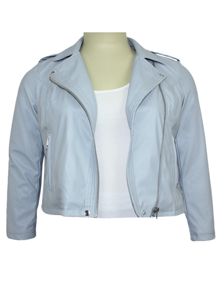 Chaqueta-talla-grande-gordita-XL-color-azul-claro-con-bolsillos-a-los-lados-WESTPORT-R0713