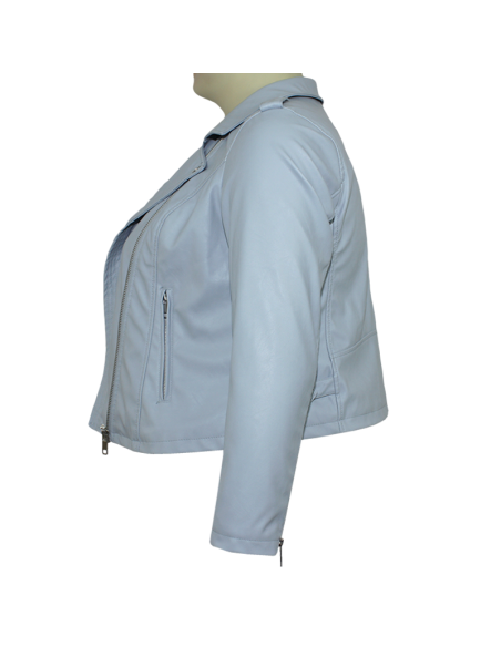 Chaqueta-talla-grande-gordita-XL-color-azul-claro-con-bolsillos-a-los-lados-WESTPORT-R0713