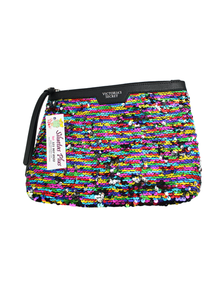 Bolso-cartuchera-VICTORIA´S-SECRET-original-para-mujer-cuero-y-lentejuelas-R0732