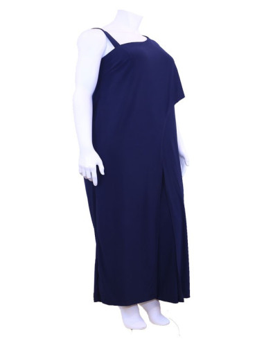 Blusa-talla-grande-gordita-cuello-bandeja-manga-3/4-arabescos-3XL-R749