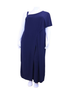 Blusa-talla-grande-gordita-cuello-bandeja-manga-3/4-arabescos-3XL-R749