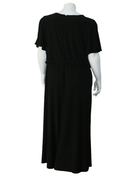 Blusa-talla-grande-gordita-cuello-bandeja-manga-3/4-arabescos-3XL-R749