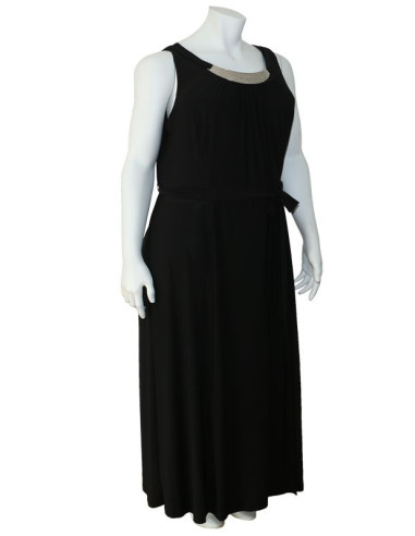 Blusa-talla-grande-gordita-cuello-bandeja-manga-3/4-arabescos-3XL-R749