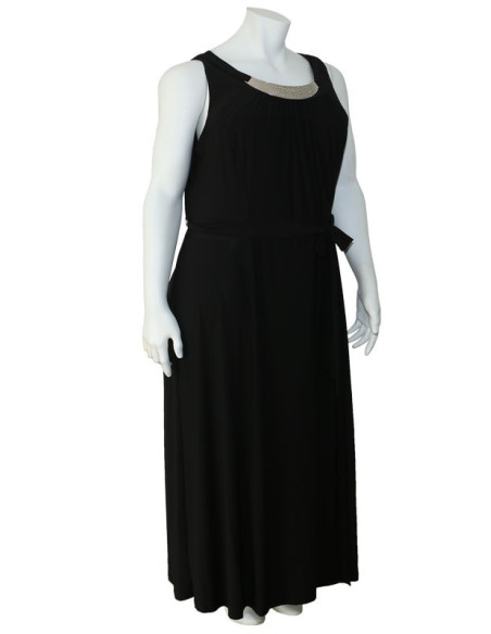 Blusa-talla-grande-gordita-cuello-bandeja-manga-3/4-arabescos-3XL-R749