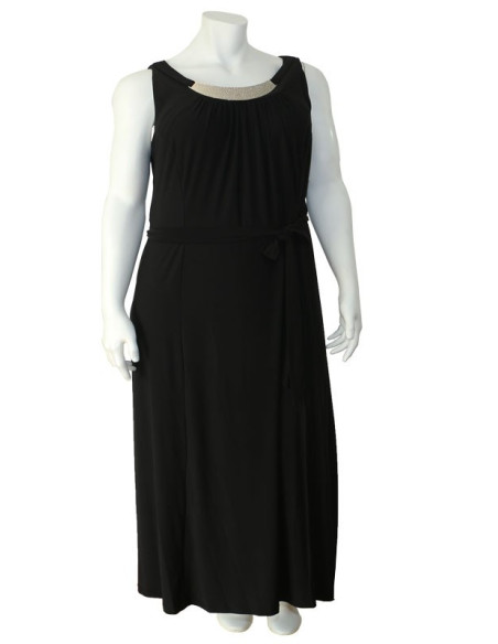 Blusa-talla-grande-gordita-cuello-bandeja-manga-3/4-arabescos-3XL-R749