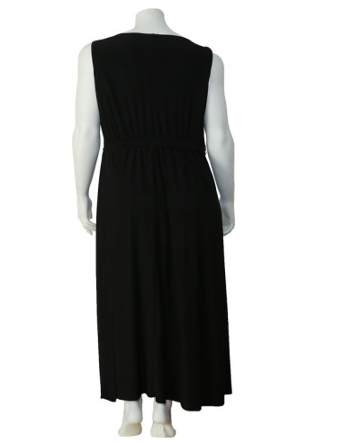 Blusa-talla-grande-gordita-cuello-bandeja-manga-3/4-arabescos-3XL-R749